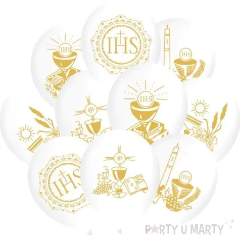balony komunia swieta zestaw ihs partypal 12 10 szt