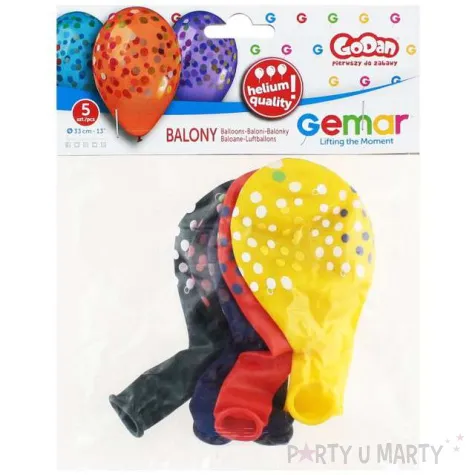 balony konfetti crystal mix gemar 13 5 szt