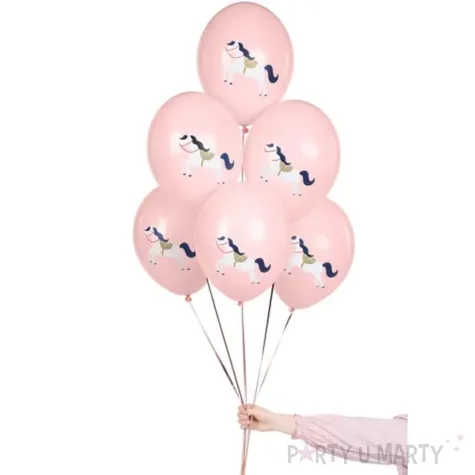 balony konik rozowy partydeco 12 50 szt