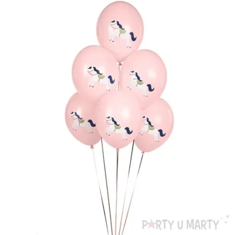 balony konik rozowy partydeco 12 50 szt