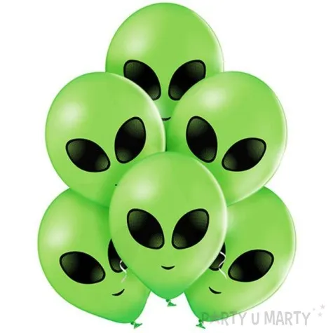 balony kosmita pastel zielone belbal 10 6 szt