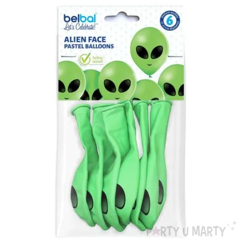 balony kosmita pastel zielone belbal 10 6 szt