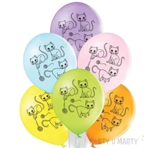 balony kotki mix belbal 12 6 szt