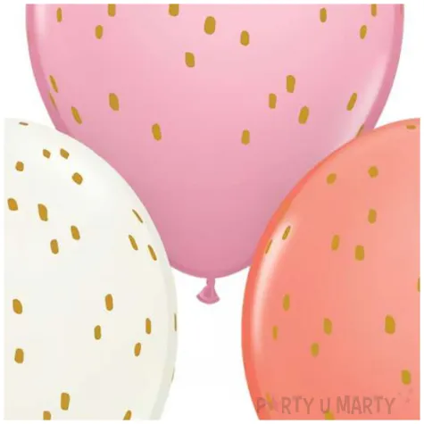 balony kropeczki mix pastel qualatex 11 25 szt