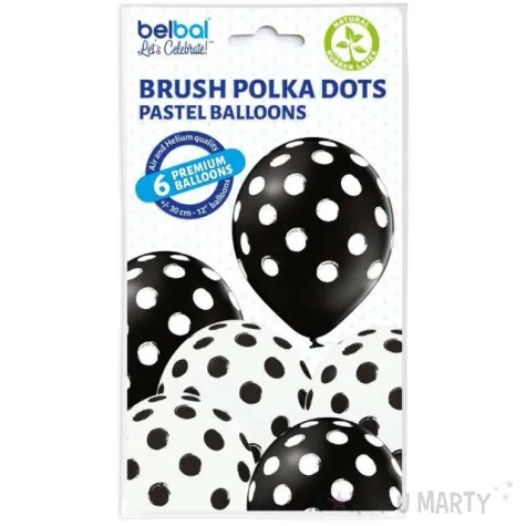 balony kropki mix belbal 12 6 szt