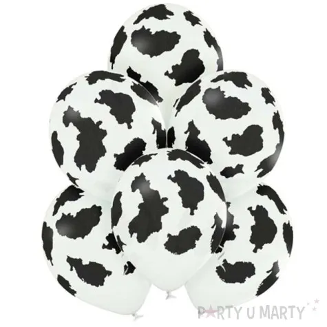 balony krowa pastel biale belbal 12 6 szt