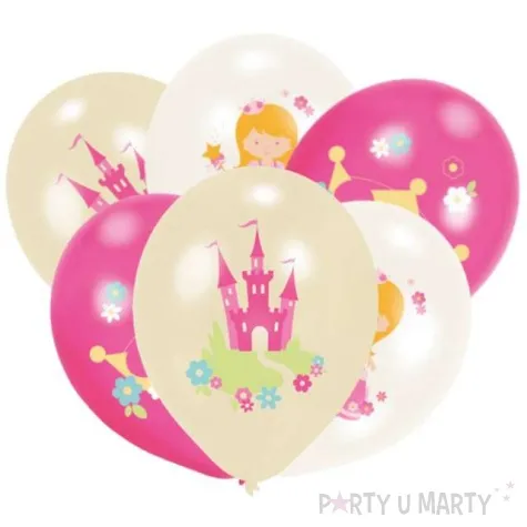 balony ksiezniczka mix amscan 11 6 szt