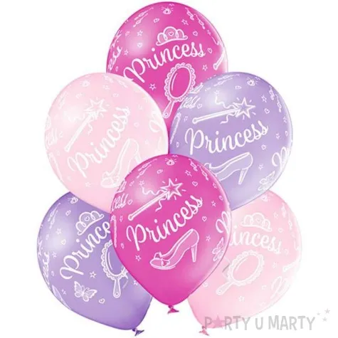 balony ksiezniczka princess pastel mix belbal 12 6 szt