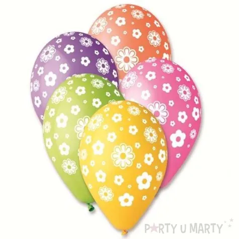 balony kwiatuszki gemar mix 12 5 szt