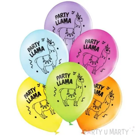 balony lama mix belbal 12 6 szt