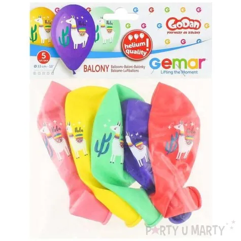 balony lama mix gemar 13 5 szt