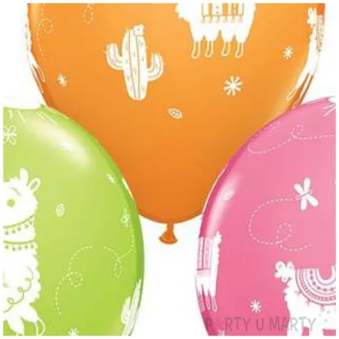 balony lama mix qualatex 11 25 szt