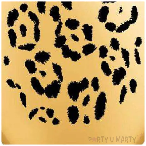 balony lampart zlote qualatex 11 25 szt