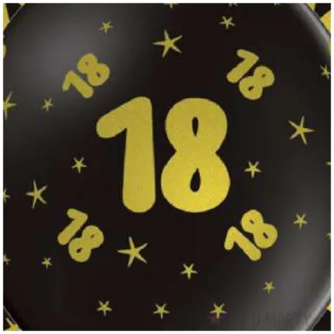 balony lateksowe gold 18 czarne grabo 12 5 szt