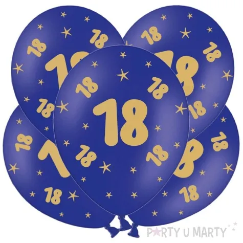 balony lateksowe gold 18 granatowe grabo 12 5 szt