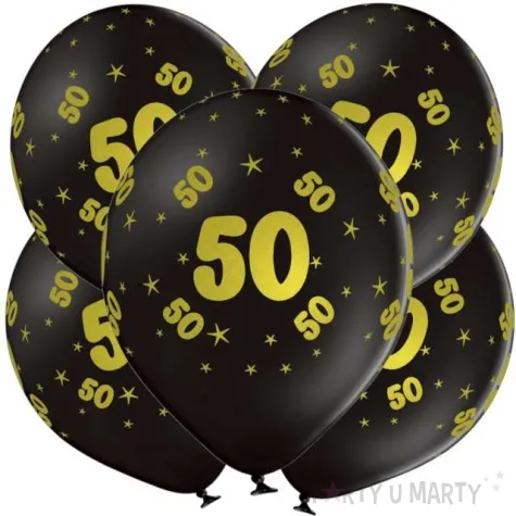 balony lateksowe gold 50 czarne grabo 12 5 szt