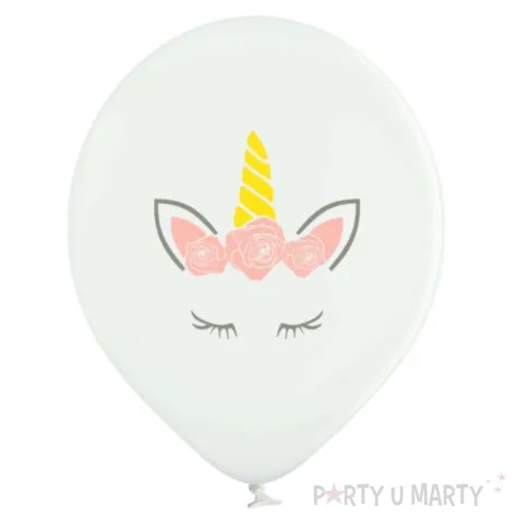 balony lateksowe jednorozec z kwiatami congee 50 szt 15