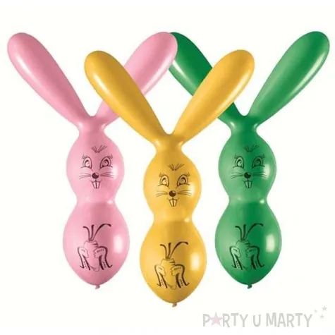 balony lateksowe kroliczki gemar mix 3 szt