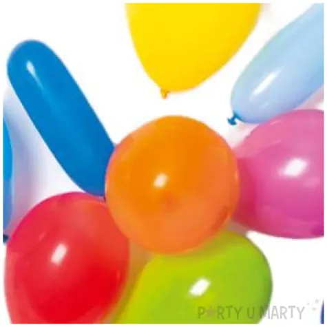 balony lateksowe mix z pompka amscan 10 szt