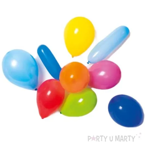 balony lateksowe mix z pompka amscan 10 szt