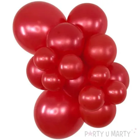 balony lateksowe sempertex 12 czerwone metallic 50 szt dekoracje profesjonalne