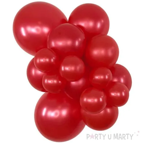 balony lateksowe sempertex 5 czerowny metallic 50 szt dekoracje profesjonalne