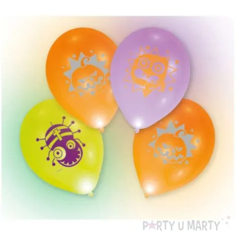 balony led halloween mix amscan 11 4 szt