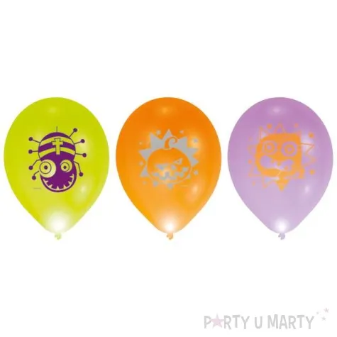 balony led halloween mix amscan 11 4 szt