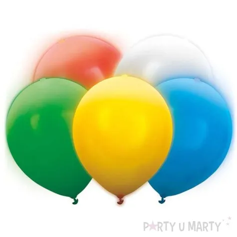 balony led mix partydeco 30 cm 5 szt