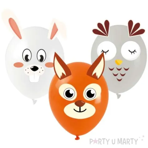 balony lesne zwierzatka mix arpex 11 5 szt