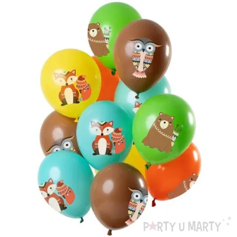 balony lesne zwierzatka mix folat 12 12 szt
