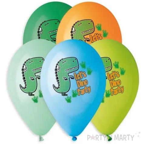 balony lets dino party mix gemar 13 5 szt