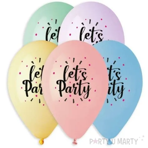balony lets party 13 gemar 5 szt