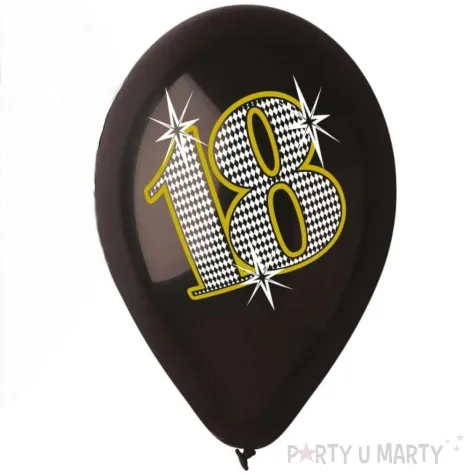 balony liczba 18 czarny gemar 12 5 szt