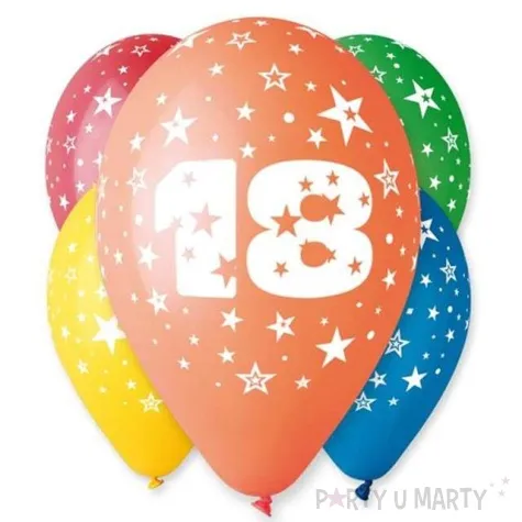 balony liczba 18 pastel mix gemar 12 25 szt