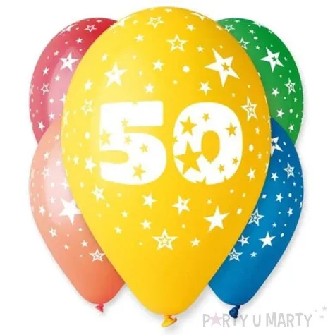 balony liczba 50 pastel mix gemar 12 5 szt