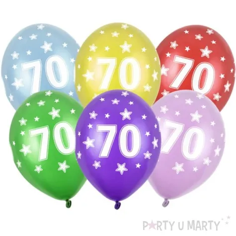 balony liczba 70 strong metallic mix 14 6 szt