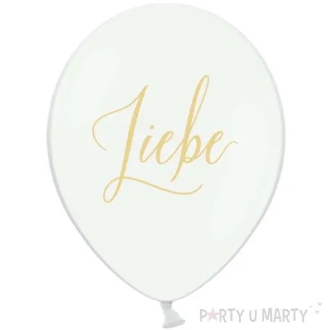 balony liebe milosc biale 12 strong 50 szt