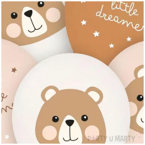 balony little dreamer misie gemar 12 5 szt