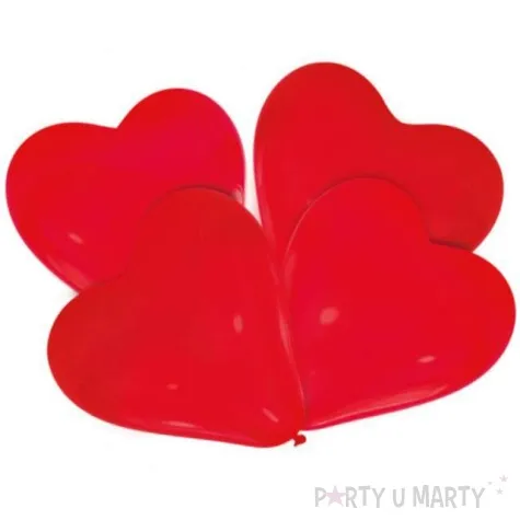 balony lovely moments serca czerwony amscan 12 4 szt