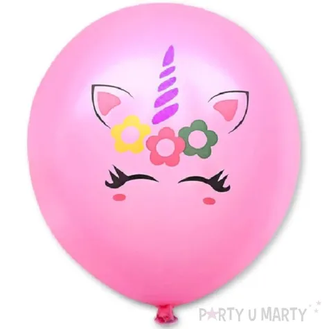 balony magiczny jednorozec rozowe dekoracjepolska 12 5 szt