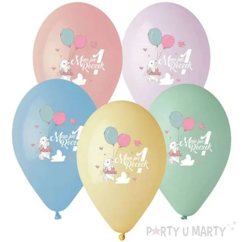 balony mam juz 1 roczek krolik 13 gemar 5 szt