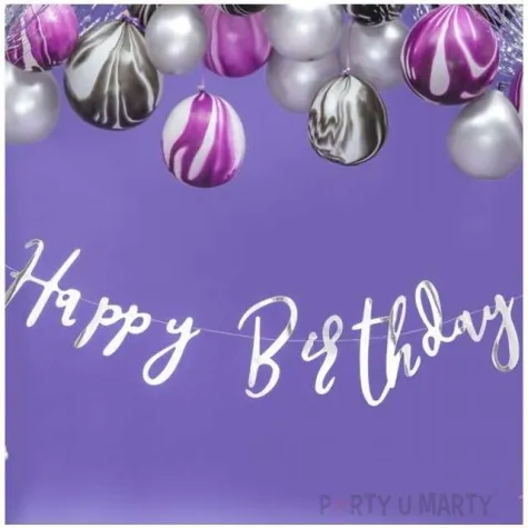 balony marmur czarny partydeco 12 6 szt