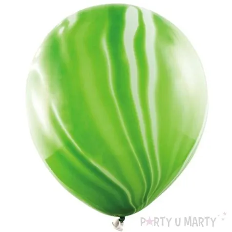 balony marmur zielony partydeco 12 6 szt