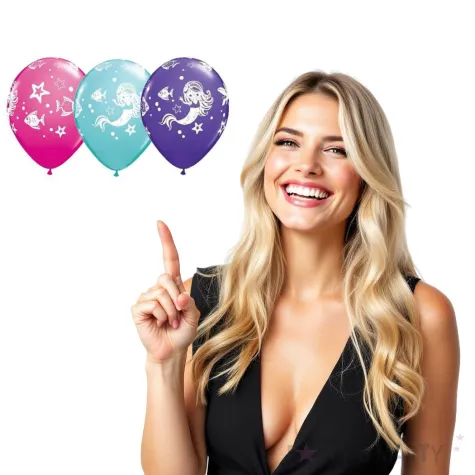 balony merry mermaid friends kolor qualatex 11 25szt