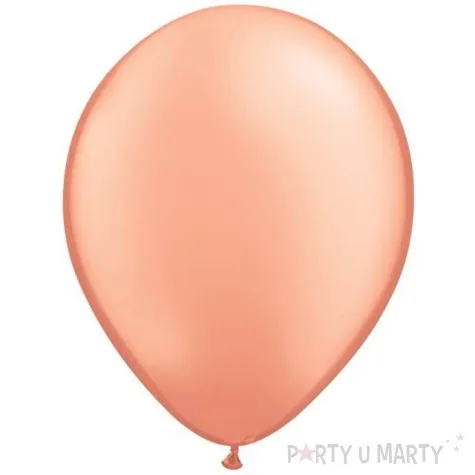 balony metaliczne rozowo zloty metalik qualatex 16 50 szt