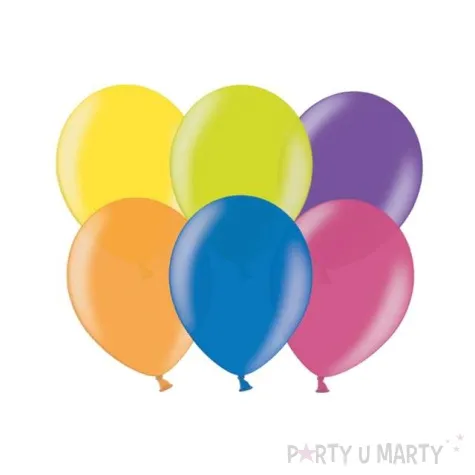 balony metalik mix partydeco 10 100 szt