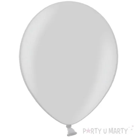 balony metalik srebrne partydeco 10 100 szt