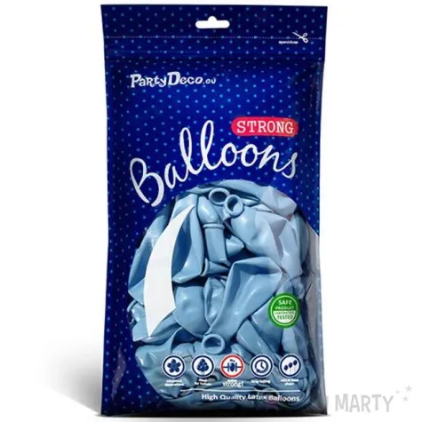 balony metallic blekitne 10 strong 20 szt