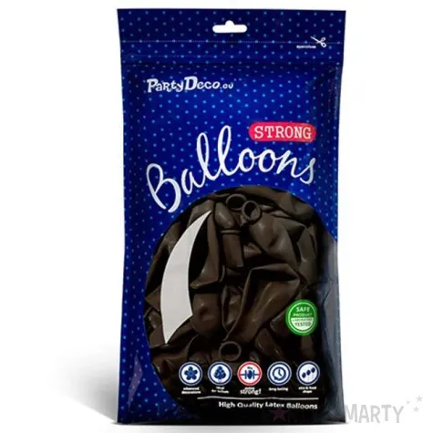 balony metallic brazowe 5 strong 100 szt